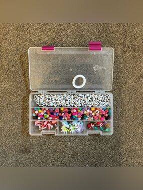 Assorted Boxes of Clean Necklace and Bracelet Charms. $6